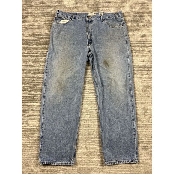 Levis Signature Jeans Mens 42x32 Blue‎ Relaxed Fit Cotton Denim Mexico - Picture 1 of 13